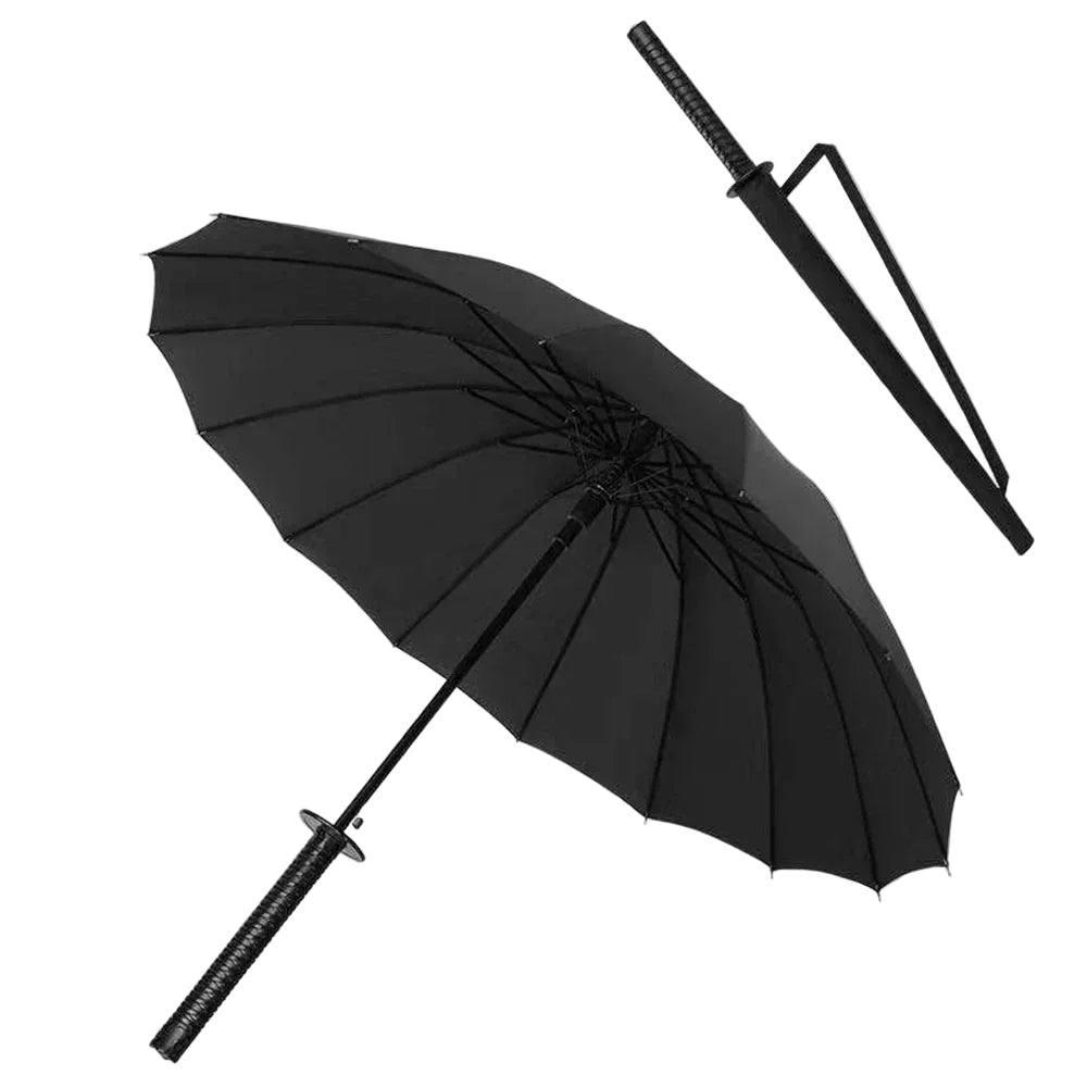 24/16 Bones Japanese Samurai Umbrella Outdoor Household Straight Rod Umbrella Man Gift Windproof Creative Design Friend Gift